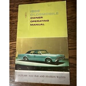 1966 Oldsmobile Cutlass 442 F-85 owners manual operating literature ORIGINAL